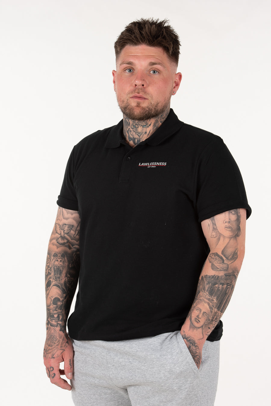 Men's Black Polo