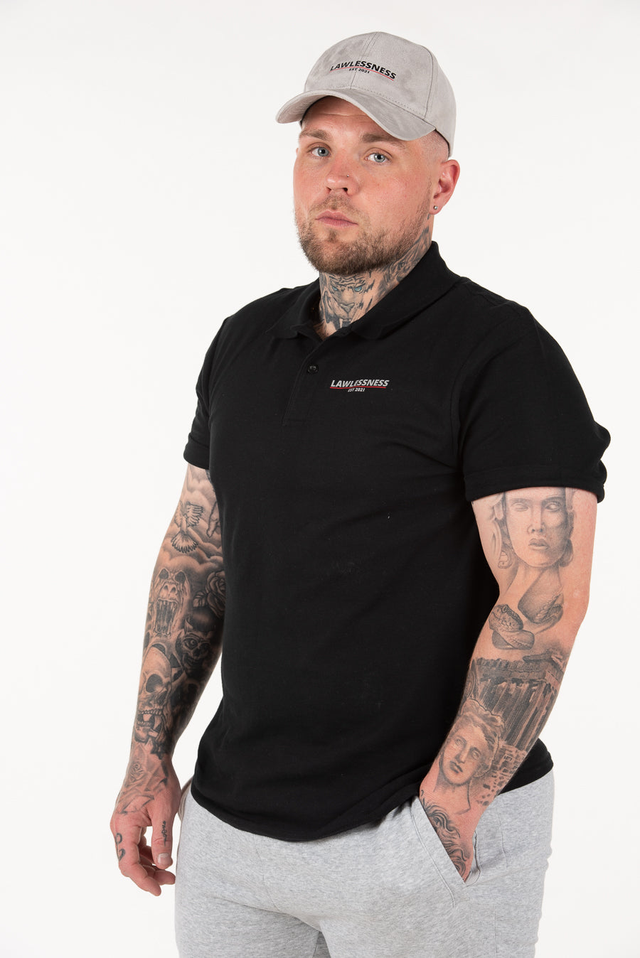 Men's Black Polo