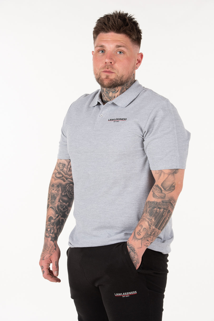 Men's Grey Polo