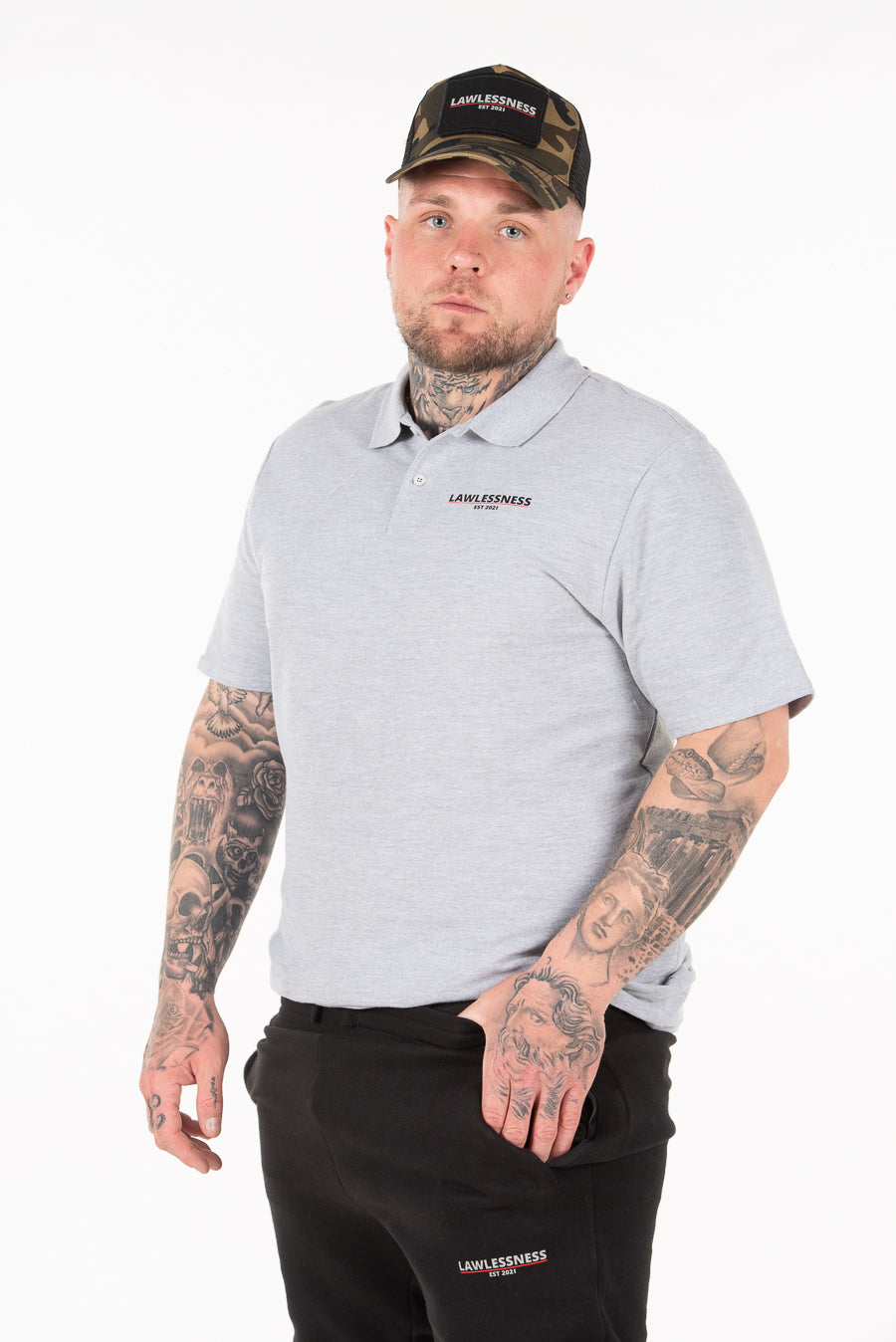 Men's Grey Polo