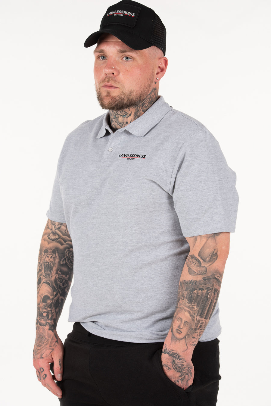 Men's Grey Polo