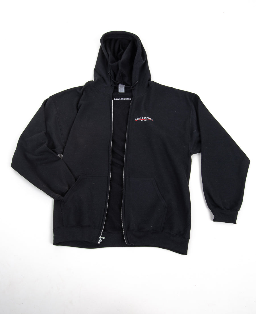 Women's Black Zip Hoodie