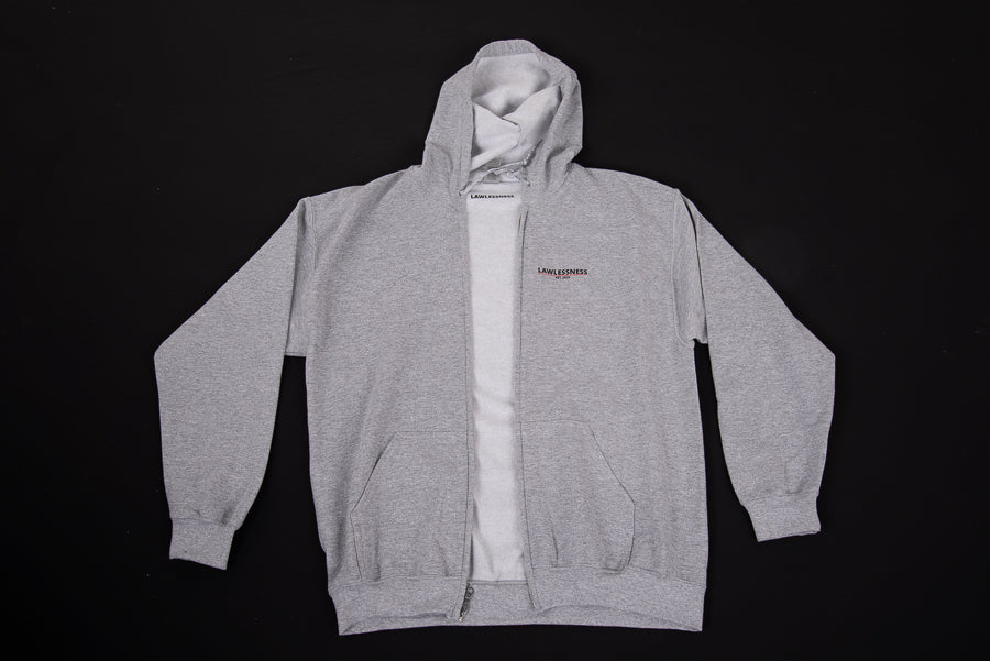 Women's Grey Zip Hoodie